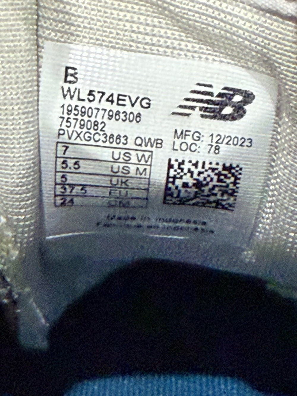 New Balance 574 Shoes Womens 7 B Classic Grey Suede Mesh Sneakers WL574EVG - Picture 8 of 8